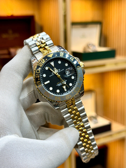 ROLEX |  M-201 GMT MASTER II | Two Tone Black.