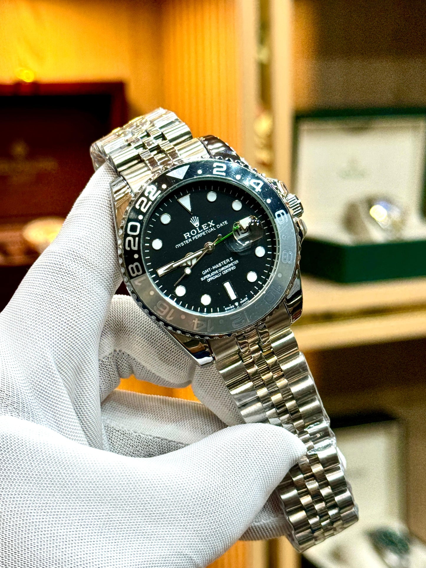 ROLEX |  M-201 GMT MASTER II | Grey Black.