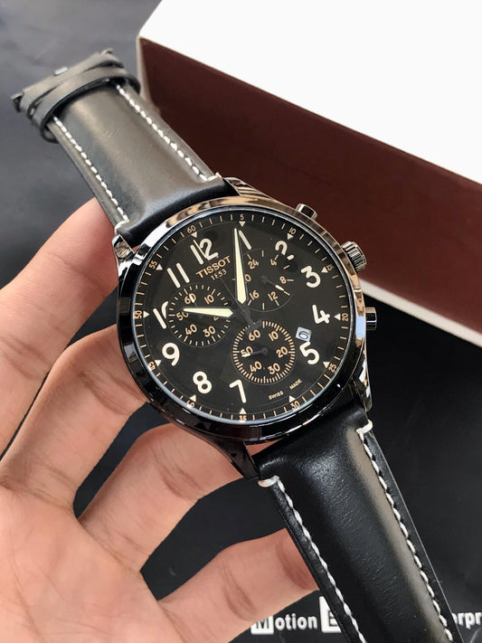 Tissot M-201 | Chronographs |Leather Black Strap